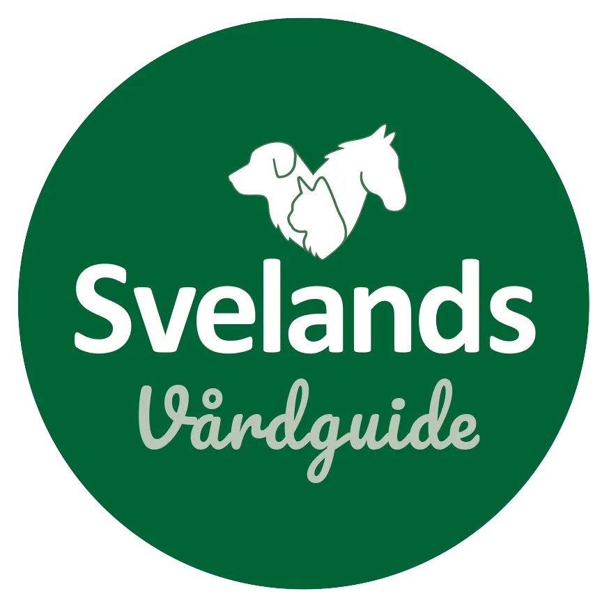 Sveland logotyp med hjärta av hund, katt och häst